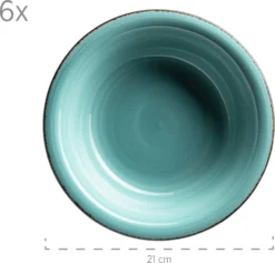 Mäser 931614 Kombiservice Lumaca Für 6 Personen, Steingut, Türkis (1 Set, 30-teilig) -LuxeTafel Verkäufe 01c384f8cd7c5d3b4af0a7c0063f71f8