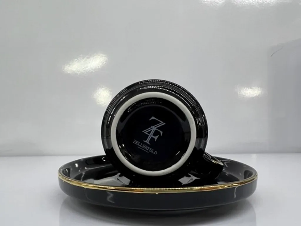 12tlg. Espressoservice Espresso Service Tassen Untertassen Schwarz (D029) 2 12tlg. Espressoservice Espresso Service Tassen Untertassen Schwarz (D029) – Bild 2