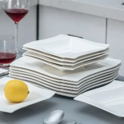 MALACASA, Serie Amparo, Cremeweiß Porzellan Tafelservice 12 Tlg. Set Speiseteller Und Suppenteller Geschirrset Für 6 Personen 13 MALACASA, Serie Amparo, Cremeweiß Porzellan Tafelservice 12 Tlg. Set Speiseteller Und Suppenteller Geschirrset Für 6 Personen -LuxeTafel Verkäufe 0a806c8cd859bd61fa6ff2b141987c95