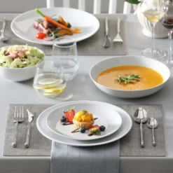 MALACASA Serie AMELIA Kombiservice (24-tlg), Essservice Aus Porzellan, Geschirrset Mit Speiseteller, Dessertteller, Suppenteller Und Schale Für 6 Personen -LuxeTafel Verkäufe 0b4c1f48ca371c5910c0c657591b394d