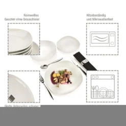 Tafelservice "Bilgola" By Sänger, 18 Teilig Für 6 Personen, Im Abgerundetem Design -LuxeTafel Verkäufe 0bd2ddc92e97ba040562476cfde14ad1