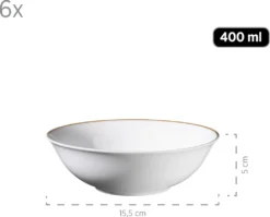 Mäser 931735 Kombiservice Professional Dining Für 6 Personen, Porzellan, Weiß (1 Set, 24-teilig) -LuxeTafel Verkäufe 0fd6addae8024daaa35cb14357215400