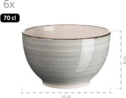 Mäser 931492 Lumaca Frühstück-Service Für 6 Personen Im Vintage Look, Handbemalte Keramik, Steingut, Rauchblau, 18-teilig (1 Set) -LuxeTafel Verkäufe 11f873347c47f30d007caf23e521a078