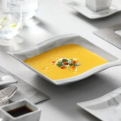 MALACASA, Serie Flora, 60 Tlg. Marmor Porzellan Geschirrset Kombiservice Tafelservice Mit Je 12 Kaffeetassen, 12 Untertassen, 12 Dessertteller, 12 Suppenteller Und 12 Flachteller -LuxeTafel Verkäufe 1294d38c957b7507885a4e5461b29ad3