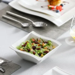 MALACASA, Serie Flora, 26 Tlg. Cremeweiß Porzellan Geschirrset Kombiservice Tafelservice Mit 6 Schalen, 6 Dessertteller, 6 Suppenteller, 6 Speiseteller Und 2 Rechteckigen Platten -LuxeTafel Verkäufe 185cbd9fae0253a4045dc543ef825e3f