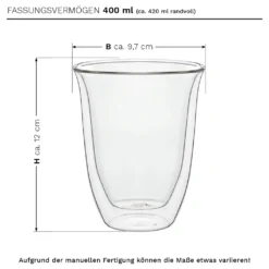 Thermoglas „DG-V“ 6er-Set 400 Ml -LuxeTafel Verkäufe 198439677a85fb32b1639d1301a15071