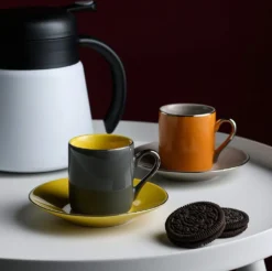 Artvigor, Porzellan Kaffeeservice, Bunt 12 Teilig Kaffee Set, Mit 6 Espressotassen 80 Ml, 6 Untertassen, Mehrfarbig -LuxeTafel Verkäufe 1b76d9e90f39b905d9c1b3d8ae9e45ba