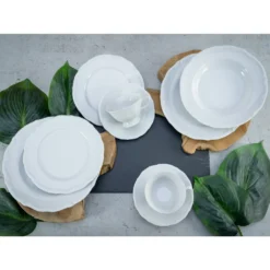 CreaTable 16135 Kombiservice Maria Theresia Für 6 Personen, Porzellan, Weiß (1 Set, 30-teilig) -LuxeTafel Verkäufe 1c837b4de0ebb5491422423280bdcc2d