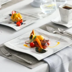 MALACASA, Serie Flora, 60 Tlg. Marmor Porzellan Geschirrset Kombiservice Tafelservice Mit Je 12 Kaffeetassen, 12 Untertassen, 12 Dessertteller, 12 Suppenteller Und 12 Flachteller -LuxeTafel Verkäufe 21745528208b1e3fd3fbcfb22f0b0ccc