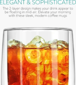 Navaris 4x Doppelwandige Gläser 350ml - Thermogläser Für Cappuccino Latte Macchiato Tee Wasser Cola Cocktails - 4er Set Kaffeegläser Borosilikat -LuxeTafel Verkäufe 2385415314ba0f73008e1d53e0dc7960