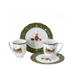 HUTSCHENREUTHER Kaffee-Set 4tlg. Wintertime Grün 1 Stck. 701515 (EKB) -LuxeTafel Verkäufe 24570cc2069843ec955bb4d511c3a641