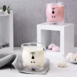 GRÄWE Doppelwandige-Thermogläser, 250ml, 2er Set, Motiv Bär -LuxeTafel Verkäufe 2707c492bd2a8bcba6047a5d4b864363