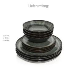 Sänger SÄNGER Steingut Geschirrset Kopenhagen, Tafelservice 12 Teilig Für 4 Personen -LuxeTafel Verkäufe 2a5c9f2bd9376b3d0dd73efb9a4389f6