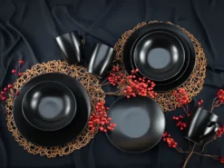 CreaTable 25833 Kombiservice Black Matt Für 4 Personen, Steinzeug, Schwarz (1 Set, 16-teilig) -LuxeTafel Verkäufe 2d5458ec999e7c71832132ed3ec01b93