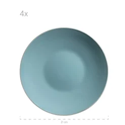 Mäser 931770 Kombiservice Elissa Für 6 Personen, Steinzeug, Türkis (1 Set, 24-teilig) -LuxeTafel Verkäufe 397143031e3d6ff6e8df619b4e44b95a