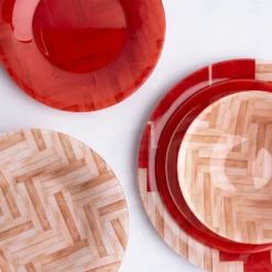 Luminarc Tafelservice Tafelset Glasgeschirr Hartglas Bunt 6 Personen 46 Tlg.