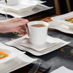 MALACASA, Serie Mario, 60 Tlg. Cremeweiß Porzellan Geschirrset Tafelservice Mit Je 12 Kaffeetassen, 12 Untertassen, 12 Dessertteller, 12 Suppenteller Und 12 Speiseteller 11 MALACASA, Serie Mario, 60 Tlg. Cremeweiß Porzellan Geschirrset Tafelservice Mit Je 12 Kaffeetassen, 12 Untertassen, 12 Dessertteller, 12 Suppenteller Und 12 Speiseteller -LuxeTafel Verkäufe 3e7006cb86625981d4ba04611d3a21c7