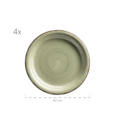 Mäser 931499 Lumaca Vintage Geschirr-Set Für 4 Personen, Handbemaltes Keramik Kombiservice, Steingut, Bunt, 16-teilig (1 Set) -LuxeTafel Verkäufe 425c49a6a5cf9b0445866e4b24073a50