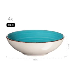 Mäser 931499 Lumaca Vintage Geschirr-Set Für 4 Personen, Handbemaltes Keramik Kombiservice, Steingut, Bunt, 16-teilig (1 Set) -LuxeTafel Verkäufe 45a66a0bfcc8092d7ed7207f35801f4e