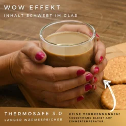 Felino® Latte Macchiato Gläser Doppelwandige Thermogläser Set [6 Stück] [350 Ml] Glas Tassen Groß Für Cappuccino, Kaffee, Espresso -LuxeTafel Verkäufe 46669e6f0505fdc646fb70141570f4f4
