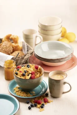 Mäser 931876 Tafelservice Lumaca Für 6 Personen, Steinzeug, Olivegrün (1 Set, 18-teilig) -LuxeTafel Verkäufe 49dcbe748890718ee0bac57f81d337e3