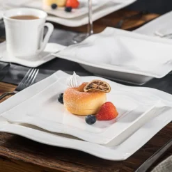 MALACASA, Serie Mario, 60 Tlg. Cremeweiß Porzellan Geschirrset Tafelservice Mit Je 12 Kaffeetassen, 12 Untertassen, 12 Dessertteller, 12 Suppenteller Und 12 Speiseteller 9 MALACASA, Serie Mario, 60 Tlg. Cremeweiß Porzellan Geschirrset Tafelservice Mit Je 12 Kaffeetassen, 12 Untertassen, 12 Dessertteller, 12 Suppenteller Und 12 Speiseteller -LuxeTafel Verkäufe 4b77ceabf19590294fdb47834f0e9810