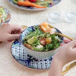 Vancasso Tafelservice Porzellan, JASMIN 16 Teiliges Essgeschirr Kombiservice, Handbemaltes Geschirrset Für 4 Personen, Böhmischer Stil -LuxeTafel Verkäufe 519ca5d915f9d59155365dddd4d19cb7