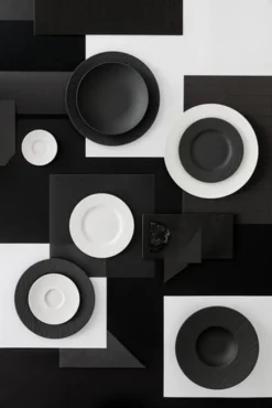 Villeroy & Boch Manufacture Rock Kombiservice 18-teilig Schwarz -LuxeTafel Verkäufe 524352057364dd8012861481d186493e