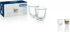 De'Longhi DeLonghi Cappuccino 2er Doppelwandiges Thermoglas 18 De'Longhi DeLonghi Cappuccino 2er Doppelwandiges Thermoglas -LuxeTafel Verkäufe 53124b3cac0f7e89ee8b091e3ee6463b