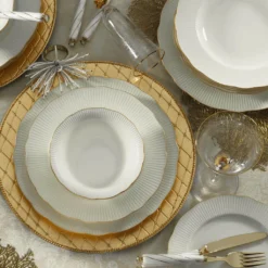 Kütahya Porselen Ilay 24 Teile Porzellan Geschirr Set Gold BNILY24Y2520 -LuxeTafel Verkäufe 55c423788ca3c6ea1beaf04edc31f9b9