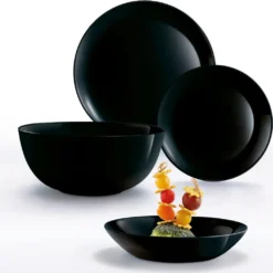 Geschirr Luminarc 9311622 Schwarz Gehärtetes Glas (19 Pcs) -LuxeTafel Verkäufe 576cb2bbe7bf7a636b91cf5dc929cedb