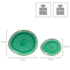 Sänger SÄNGER Steingut Geschirrset Palm Beach, Tafelservice & Servierplatten Set 23 Teilig Für 4 Personen -LuxeTafel Verkäufe 5cb313f490ca48cca114d7696d759adc