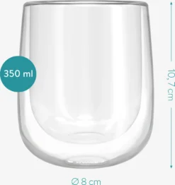 Navaris 4x Doppelwandige Gläser 350ml - Thermogläser Für Cappuccino Latte Macchiato Tee Wasser Cola Cocktails - 4er Set Kaffeegläser Borosilikat -LuxeTafel Verkäufe 5d78a94e2bbac8d29fc3808ecfcdfd22