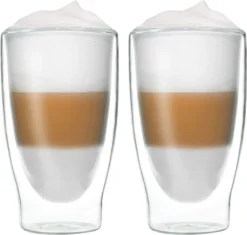 Duos 2x 310ml Doppelwand Latte Macchiato Thermogläser - Set Mit Schwebe-Effekt, Auch Für Tee, Eistee, Säfte, Wasser, Cola, Cocktails Geeignet, DUOS By Feelino -LuxeTafel Verkäufe 5e68ca696e2d4fd231055d5e0e17fa29