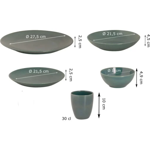 Mammoet Spirit Geschirrset 6 Personen, Steingut, Bestehend Aus Tiefen Und Flachen Tellern, Schalen Sowie Bechern– Je 6 Stück, Meer Grün, Seidenglanz, Handwerkliche Optik, Spülmaschinenfest 1 Mammoet Spirit Geschirrset 6 Personen, Steingut, Bestehend Aus Tiefen Und Flachen Tellern, Schalen Sowie Bechern– Je 6 Stück, Meer Grün, Seidenglanz, Handwerkliche Optik, Spülmaschinenfest -LuxeTafel Verkäufe 5f7f966484785c78eeefda7da3101174