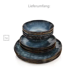 Sänger SÄNGER Steingut Geschirrset Tokio, Tafelservice 12 Teilig Für 4 Personen -LuxeTafel Verkäufe 61f39e69bf91ade5fffa9ebf57b1cb05