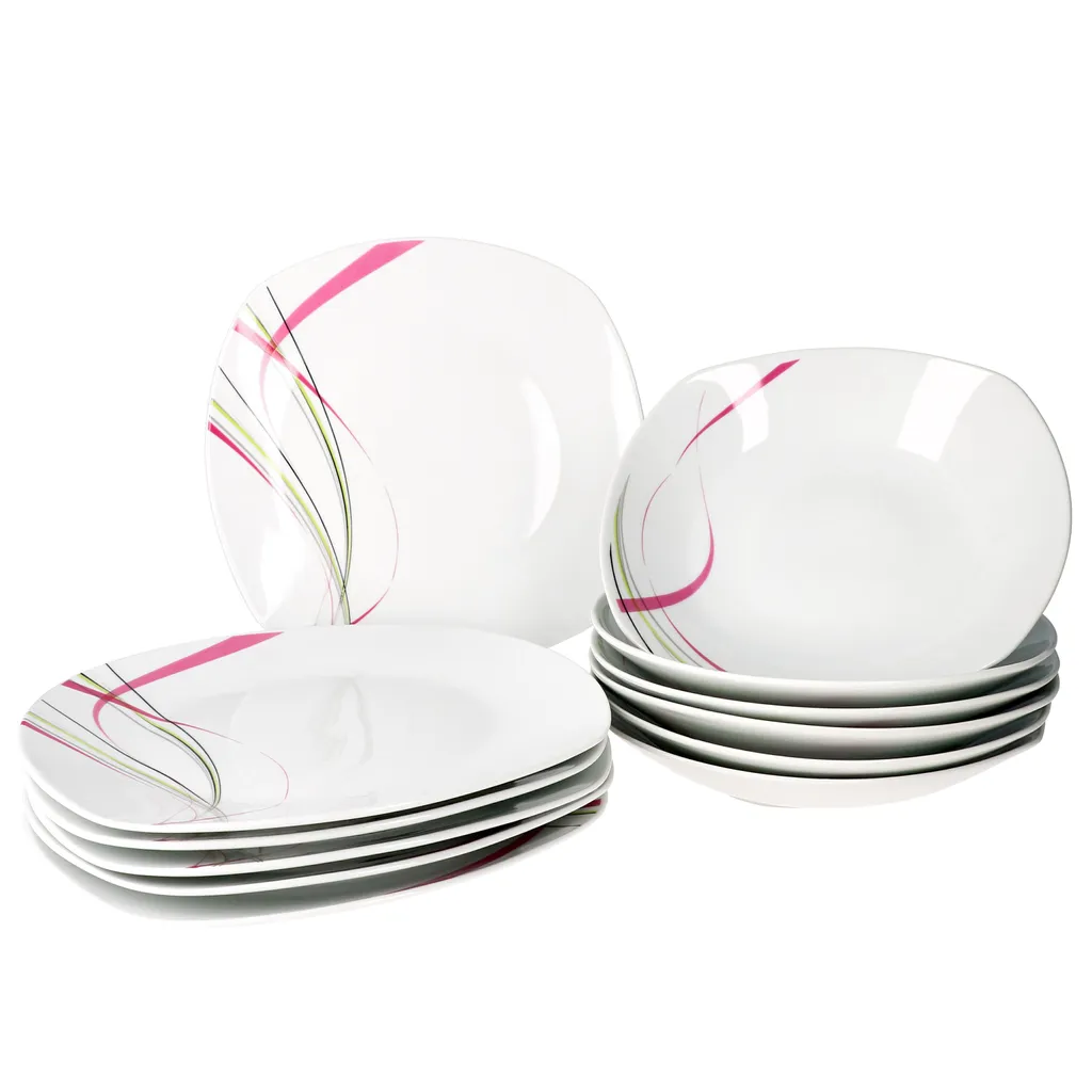 Van Well 12tlg. Tafelservice "Fashion" 1 Van Well 12tlg. Tafelservice "Fashion"