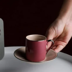 Artvigor, Porzellan Kaffeeservice, Bunt 12 Teilig Kaffee Set, Mit 6 Espressotassen 80 Ml, 6 Untertassen, Mehrfarbig -LuxeTafel Verkäufe 68139441e99aa6d9eef7c4986933e211