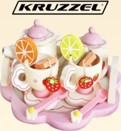 Kinder Teeservice Set Holz Zubehör Für Die Kinderküche, 16-tlg. Ab 3 Jahre Rollenspiele Für Mädchen Und Jungs 9418 -LuxeTafel Verkäufe 6a921fa321209b0c5095515f9a1cf0a5