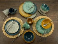 CreaTable 22561 Kombiservice Samarkand Für 4 Personen, Steinzeug, Mehrfarbig (1 Set, 16-teilig) -LuxeTafel Verkäufe 762b13347e19fbe4d371d1095403cbb2