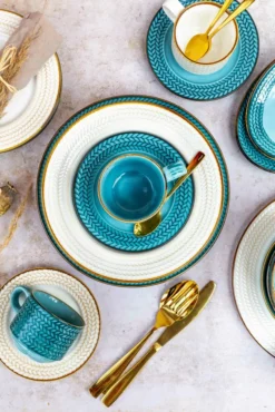 Mäser 931942 Kaffeeservice Prospero Für 6 Personen, Porzellan, Blau (1 Set, 12-teilig) -LuxeTafel Verkäufe 766dcef686c754770c9964bf901d8a48