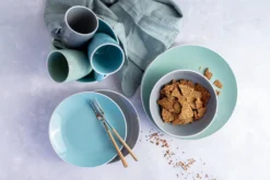 Mäser 931770 Kombiservice Elissa Für 6 Personen, Steinzeug, Türkis (1 Set, 24-teilig) -LuxeTafel Verkäufe 7929910de266aff0021de5fc03187ab5