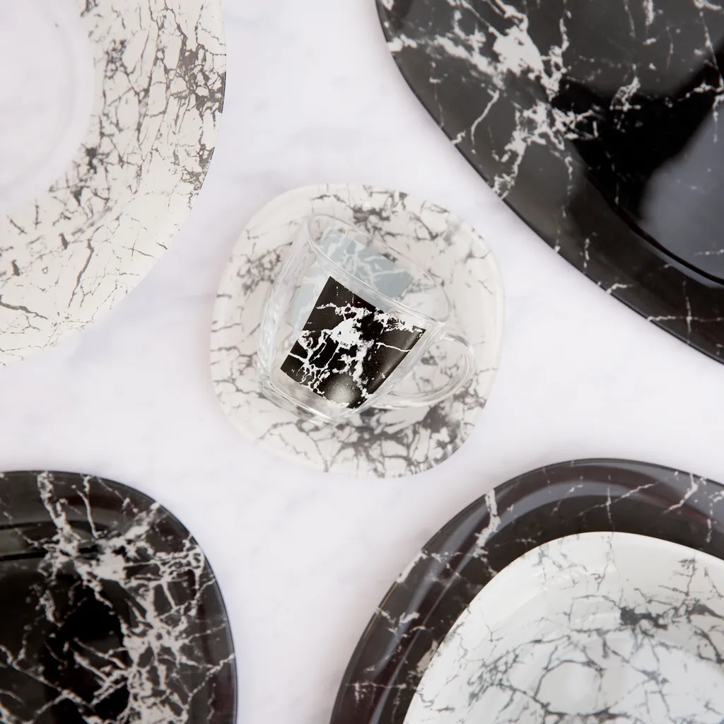 Tafelservice Marble Black 46 Tlg. LUMINARC 2 Tafelservice Marble Black 46 Tlg. LUMINARC – Bild 2