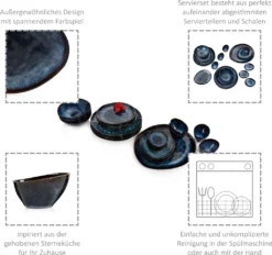 Sänger SÄNGER | Tafelservice Tokio Aus Steingut, 23-teiliges Geschirrset Für 4 Personen, Einzigartiges Design -LuxeTafel Verkäufe 812d723639bdf3cd1a95058800dd0efa