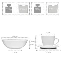 Sänger Kombiservice Bilgola Aus Porzellan 86 Teilig Für 12 Personen -LuxeTafel Verkäufe 82e171ad1c55bfcf4ff97d52041b0e49