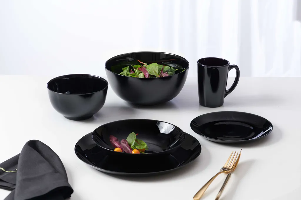 Frühstücks-Set 18 Tlg. Fresh Schwarz 1 Frühstücks-Set 18 Tlg. Fresh Schwarz