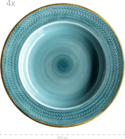 Mäser 931942 Kaffeeservice Prospero Für 6 Personen, Porzellan, Blau (1 Set, 12-teilig) -LuxeTafel Verkäufe 88caf0d9ec5cdb7d40f4de7120143d67