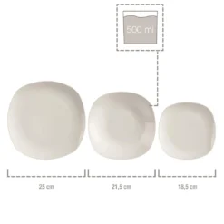 Tafelservice "Bilgola" By Sänger, 18 Teilig Für 6 Personen, Im Abgerundetem Design -LuxeTafel Verkäufe 8a87732d0e60bece02ad83cc79d31029