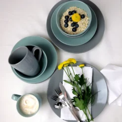 Mäser 931914 Kombiservice Pastell Selection Für 4 Personen, Steinzeug, Grau (1 Set, 16-teilig) -LuxeTafel Verkäufe 8e3e1f0fe330206658f987541f01ff9a