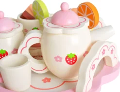 Kinder Teeservice Set Holz Zubehör Für Die Kinderküche, 16-tlg. Ab 3 Jahre Rollenspiele Für Mädchen Und Jungs 9418 -LuxeTafel Verkäufe 8f0e8f59b4fe9bc3aba1126a349bece4